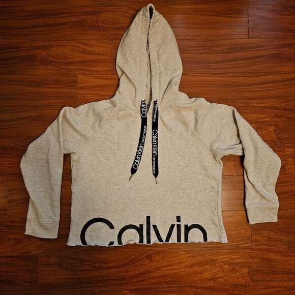 Calvin Klein Performance Cropped Hoodie Womens Size Medium - Picture 1 of 5